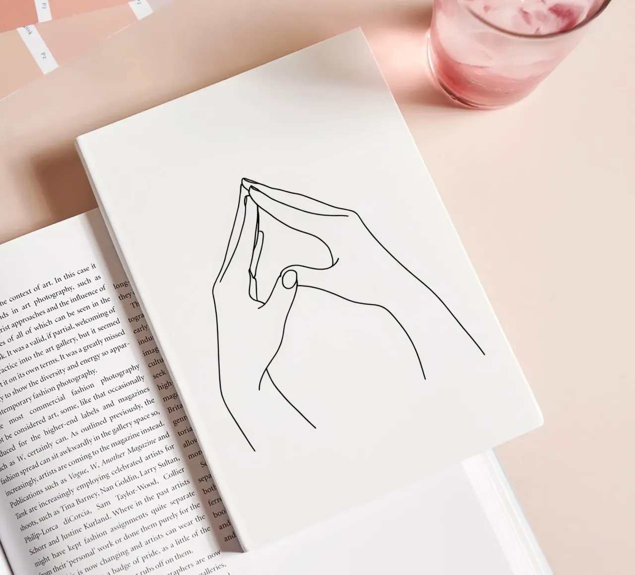 Tother - Minimalist Line Art notebook by Viv Line Art