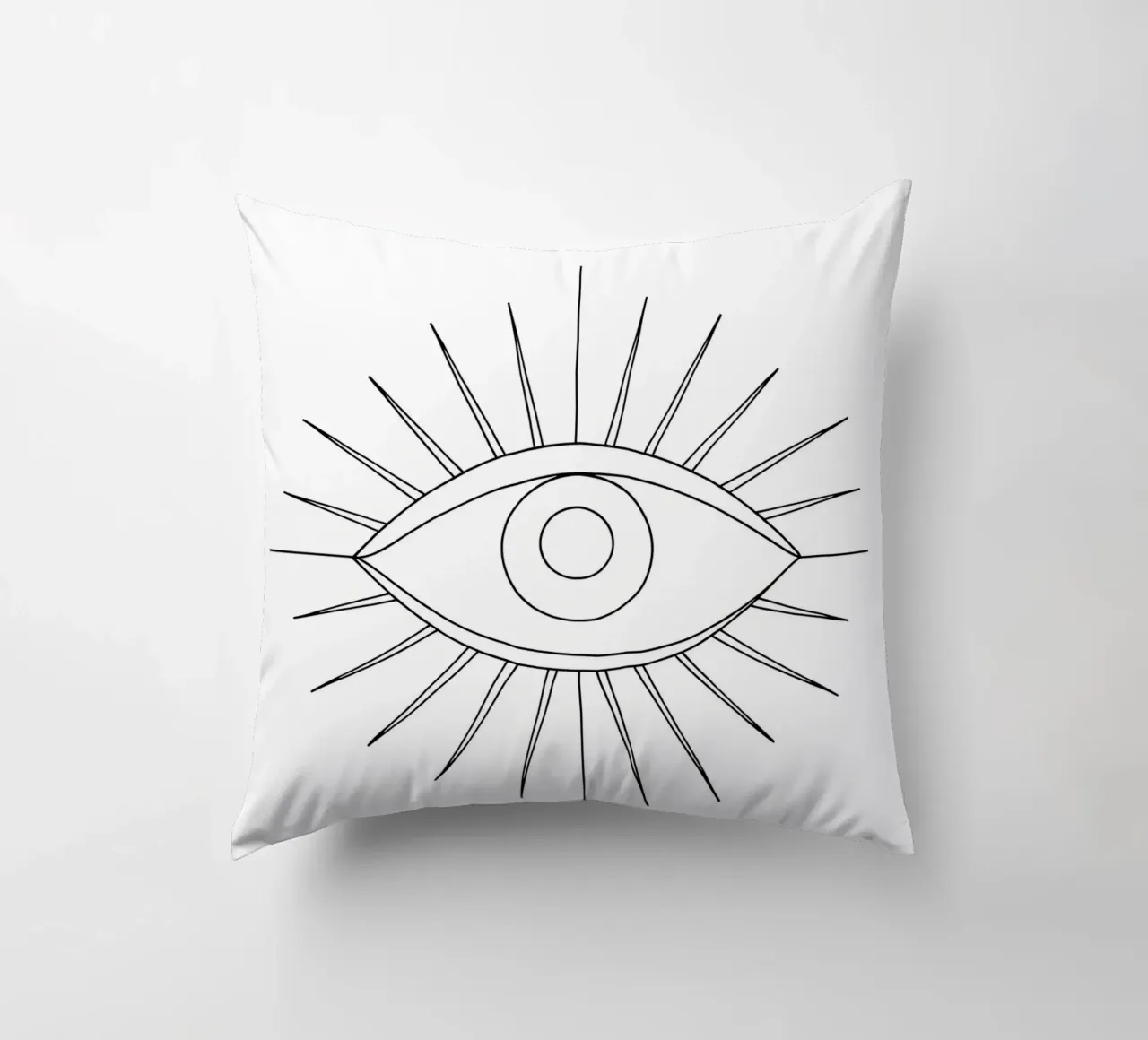 Occhio - Line art minimalista cuscino da Viv Line Art