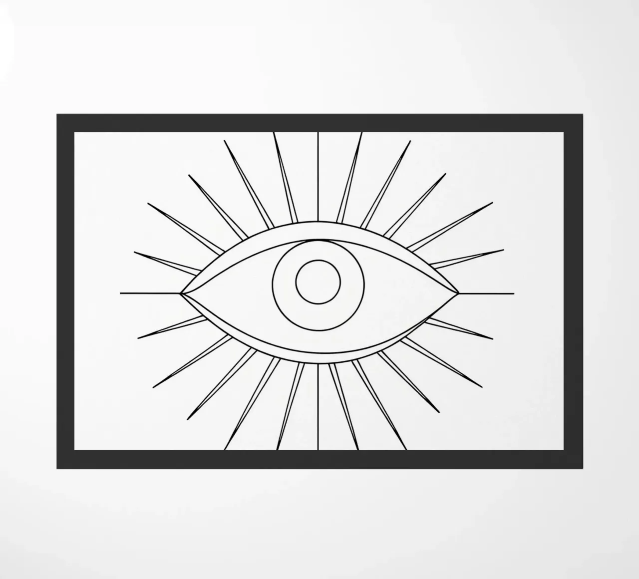 Occhio - Line art minimalista zerbino da Viv Line Art