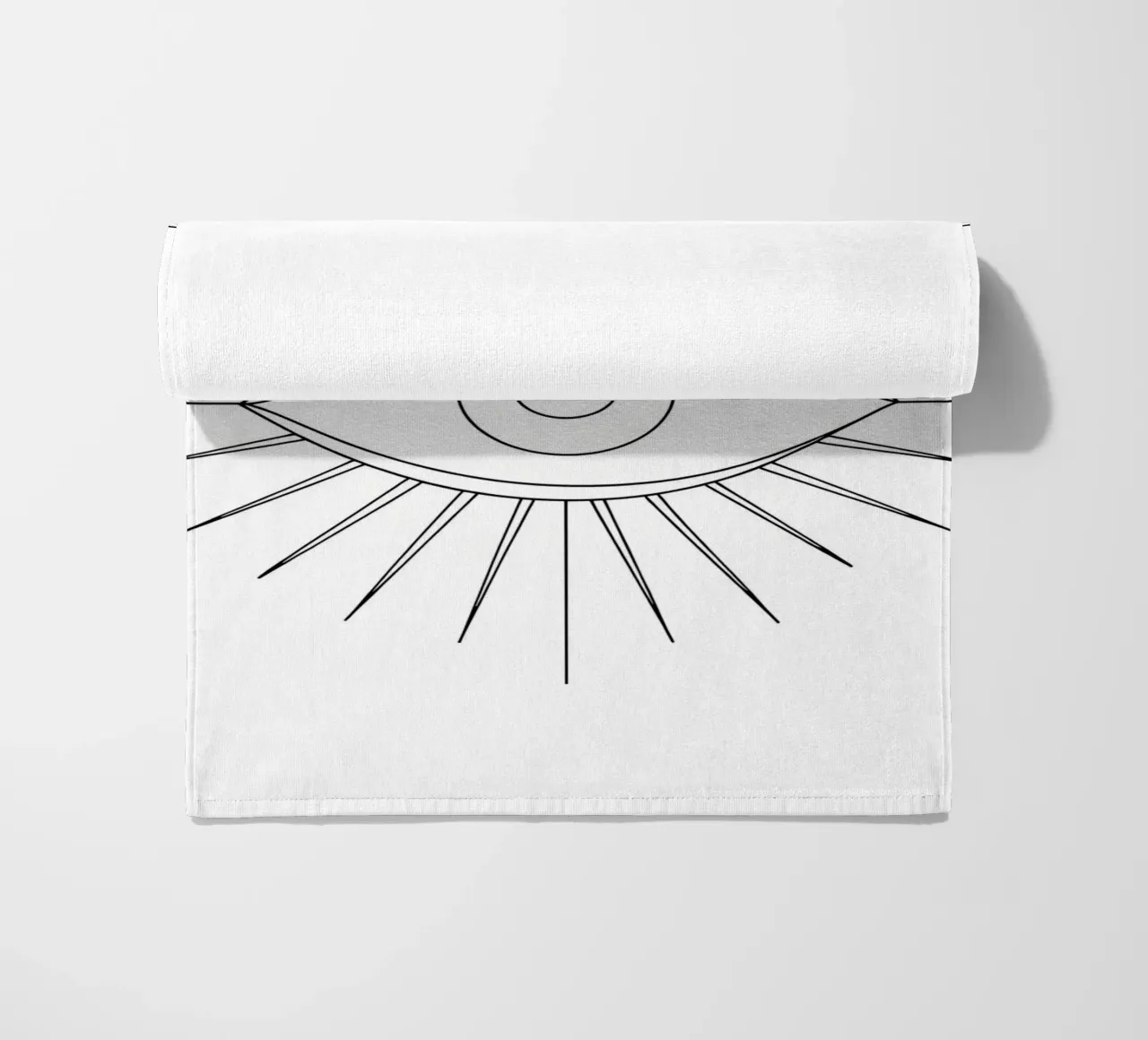 Occhio - Line art minimalista telo mare da Viv Line Art