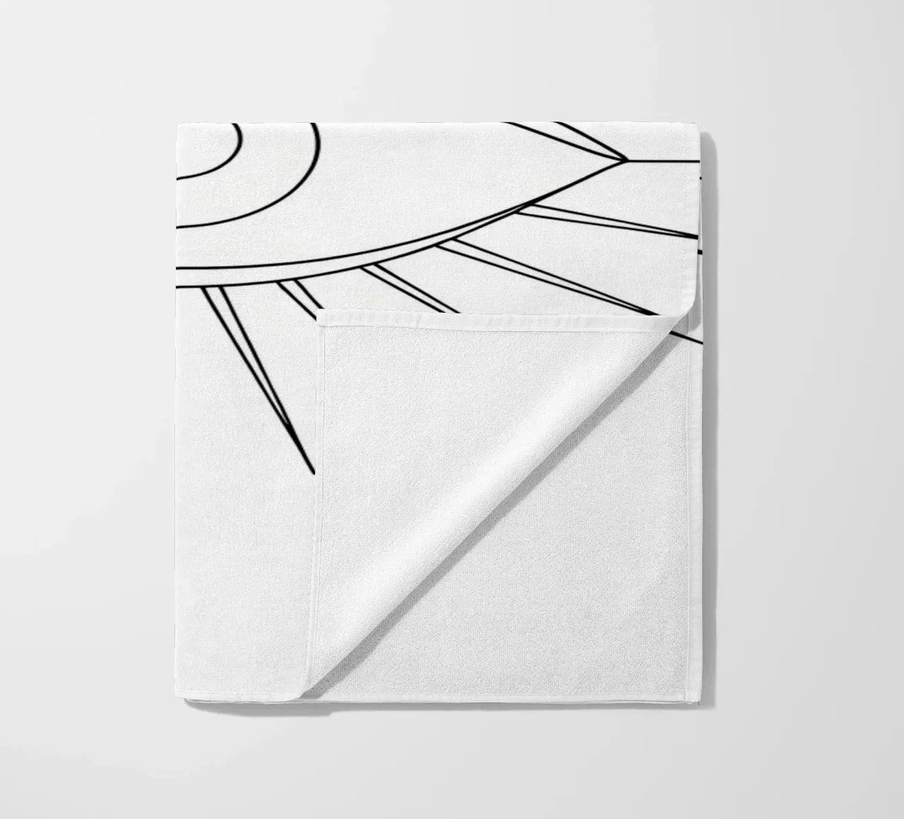 Occhio - Line art minimalista telo mare da Viv Line Art
