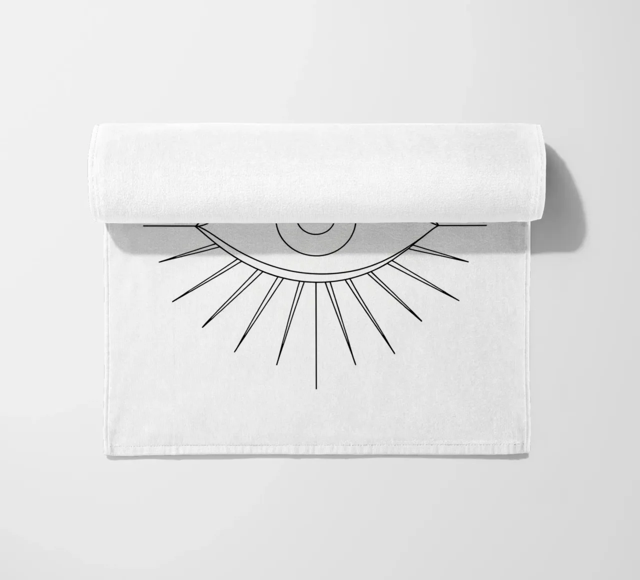 Occhio - Line art minimalista telo mare da Viv Line Art