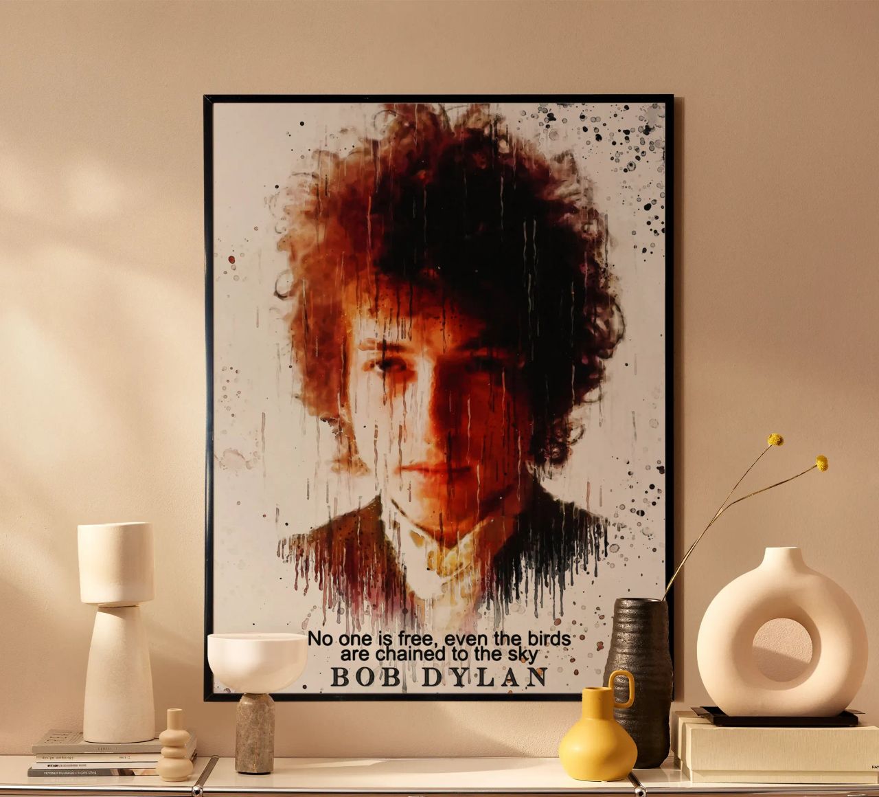 Niemand is vrij poster van Gunawan Rb
