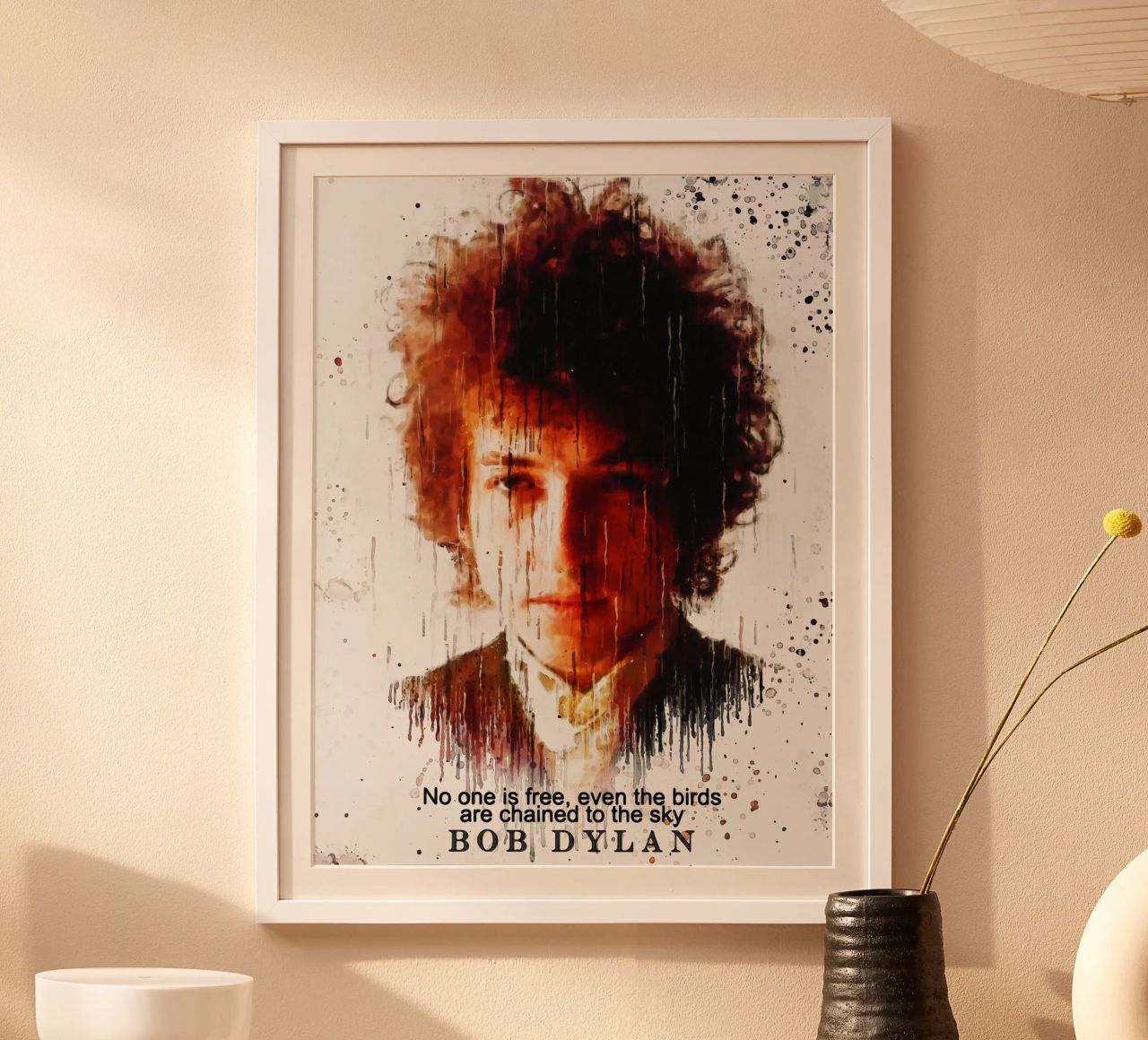 Niemand is vrij poster van Gunawan Rb