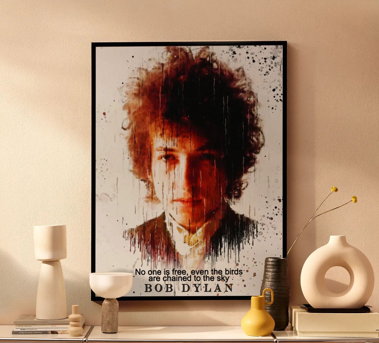 Niemand is vrij poster van Gunawan Rb