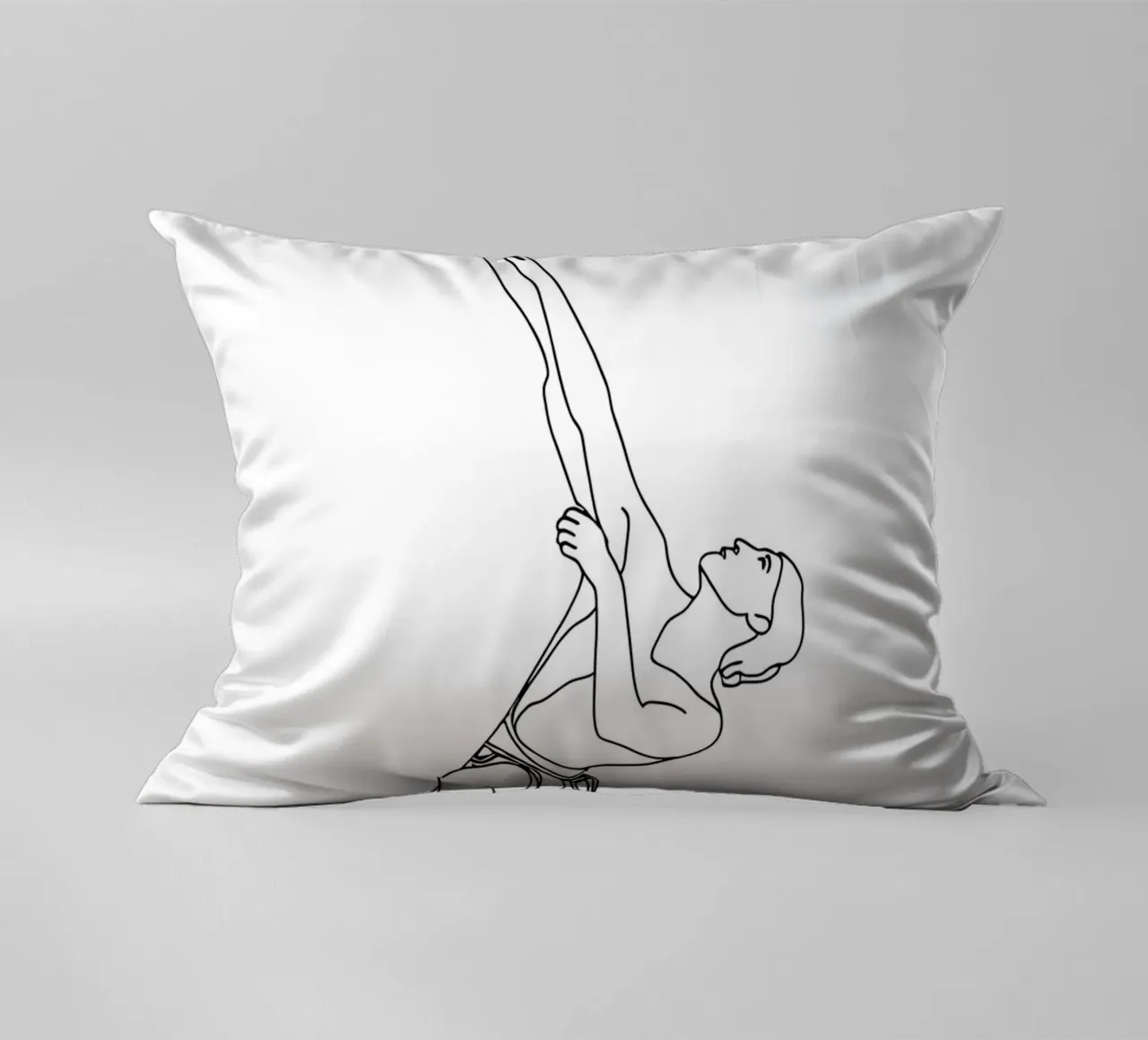 Arrampicatore - Line art minimalista cuscino da Viv Line Art