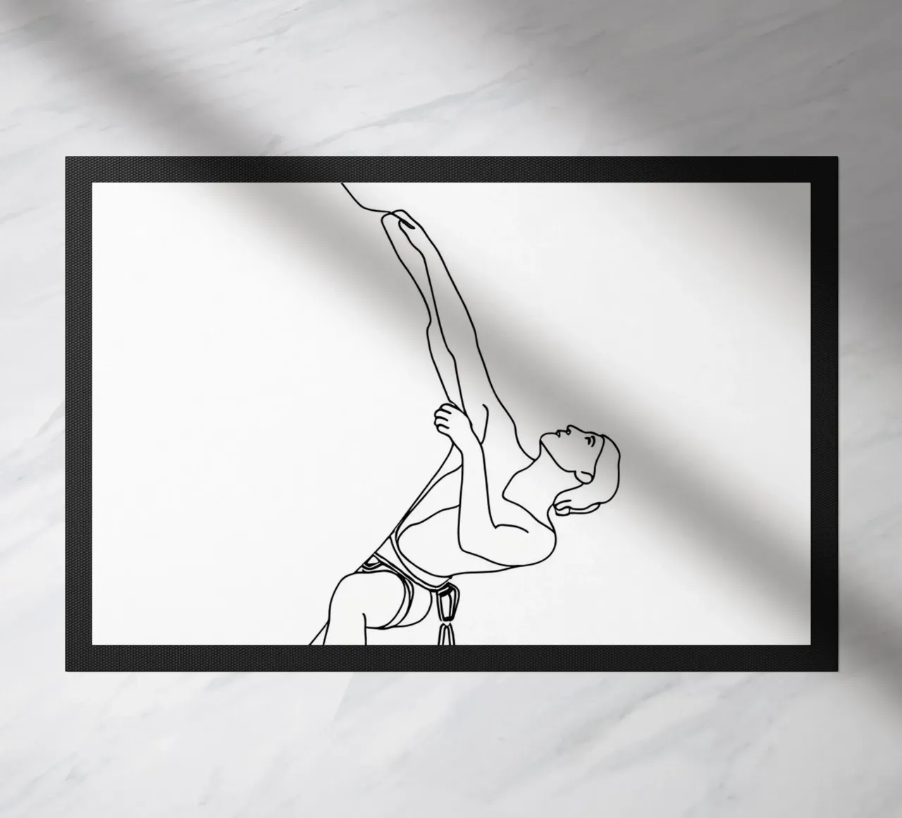 Arrampicatore - Line art minimalista zerbino da Viv Line Art