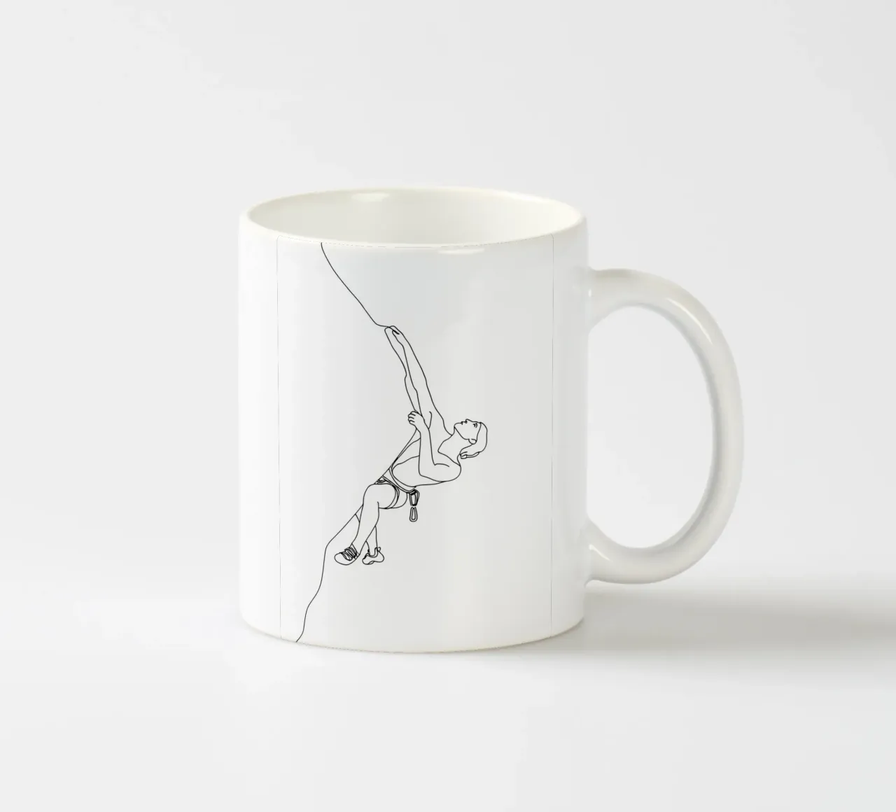 Arrampicatore - Line art minimalista tazza in ceramica da Viv Line Art