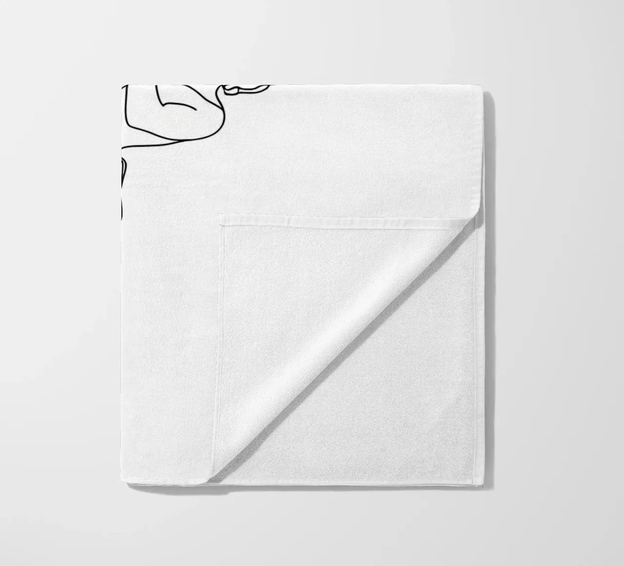 Arrampicatore - Line art minimalista telo mare da Viv Line Art