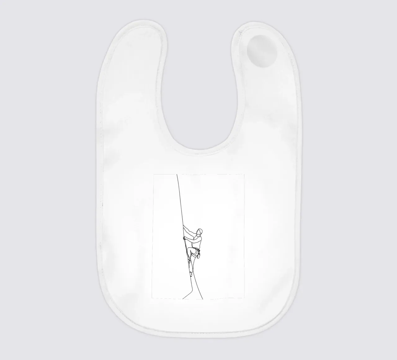 Arrampicatore - Line art minimalista bavaglino da Viv Line Art