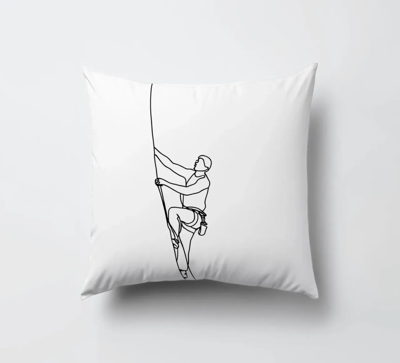 Arrampicatore - Line art minimalista cuscino da Viv Line Art