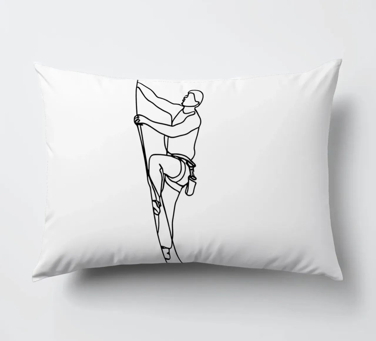Arrampicatore - Line art minimalista cuscino da Viv Line Art