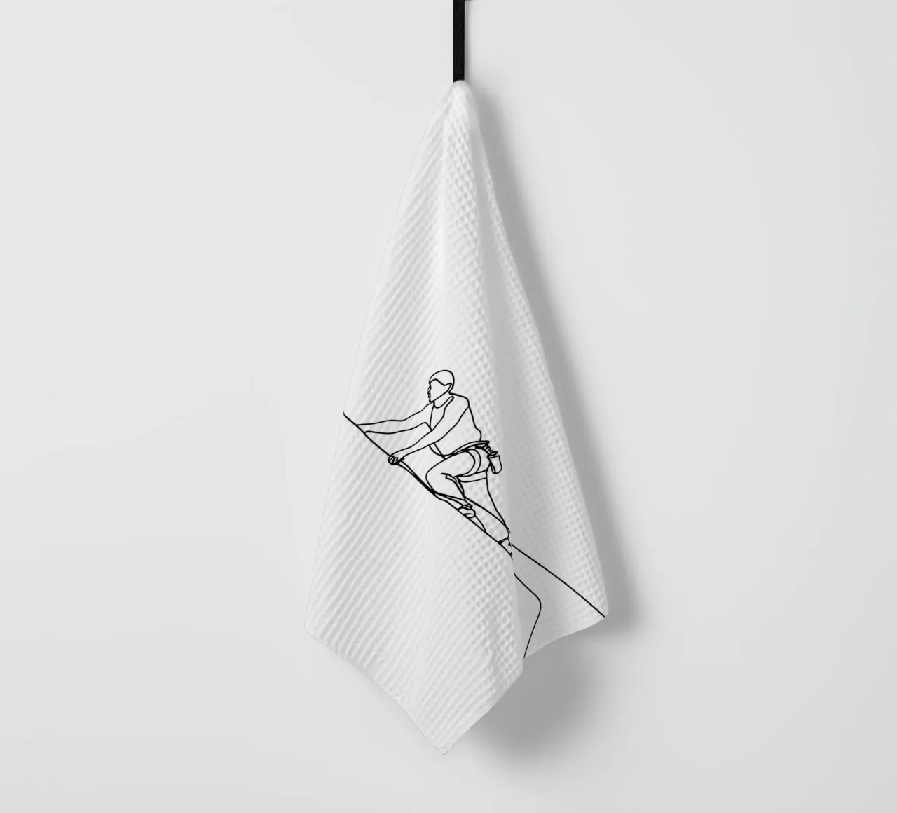 Arrampicatore - Line art minimalista canovaccio da cucina da Viv Line Art