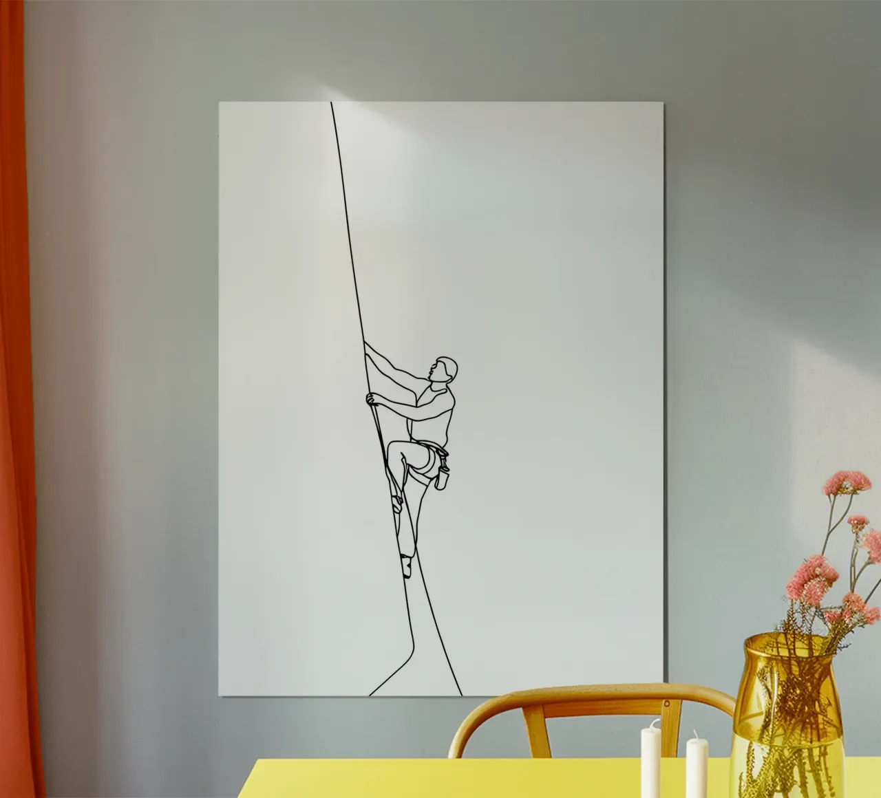 Arrampicatore - Line art minimalista poster da Viv Line Art