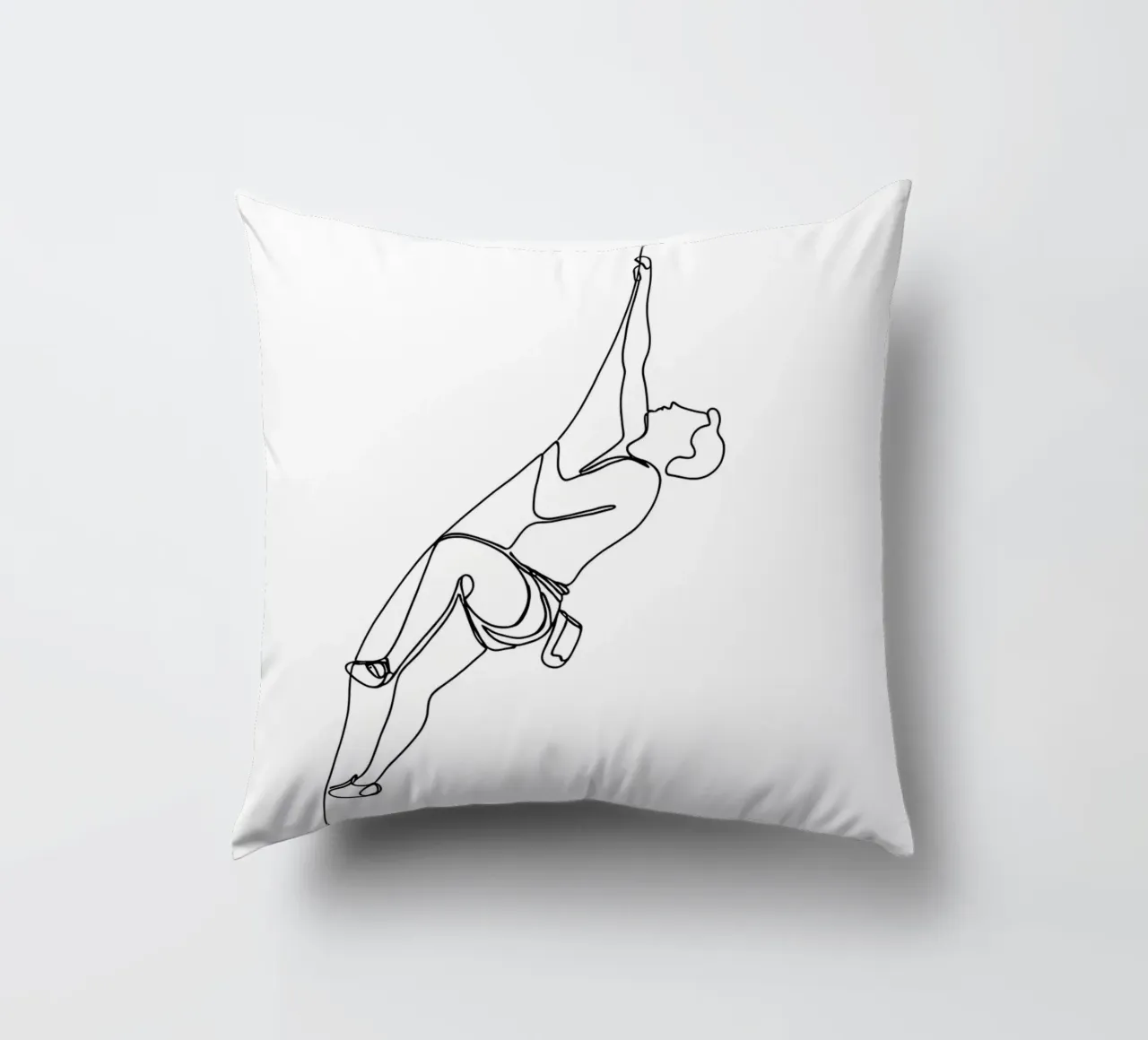 Arrampicatore - Line art minimalista cuscino da Viv Line Art