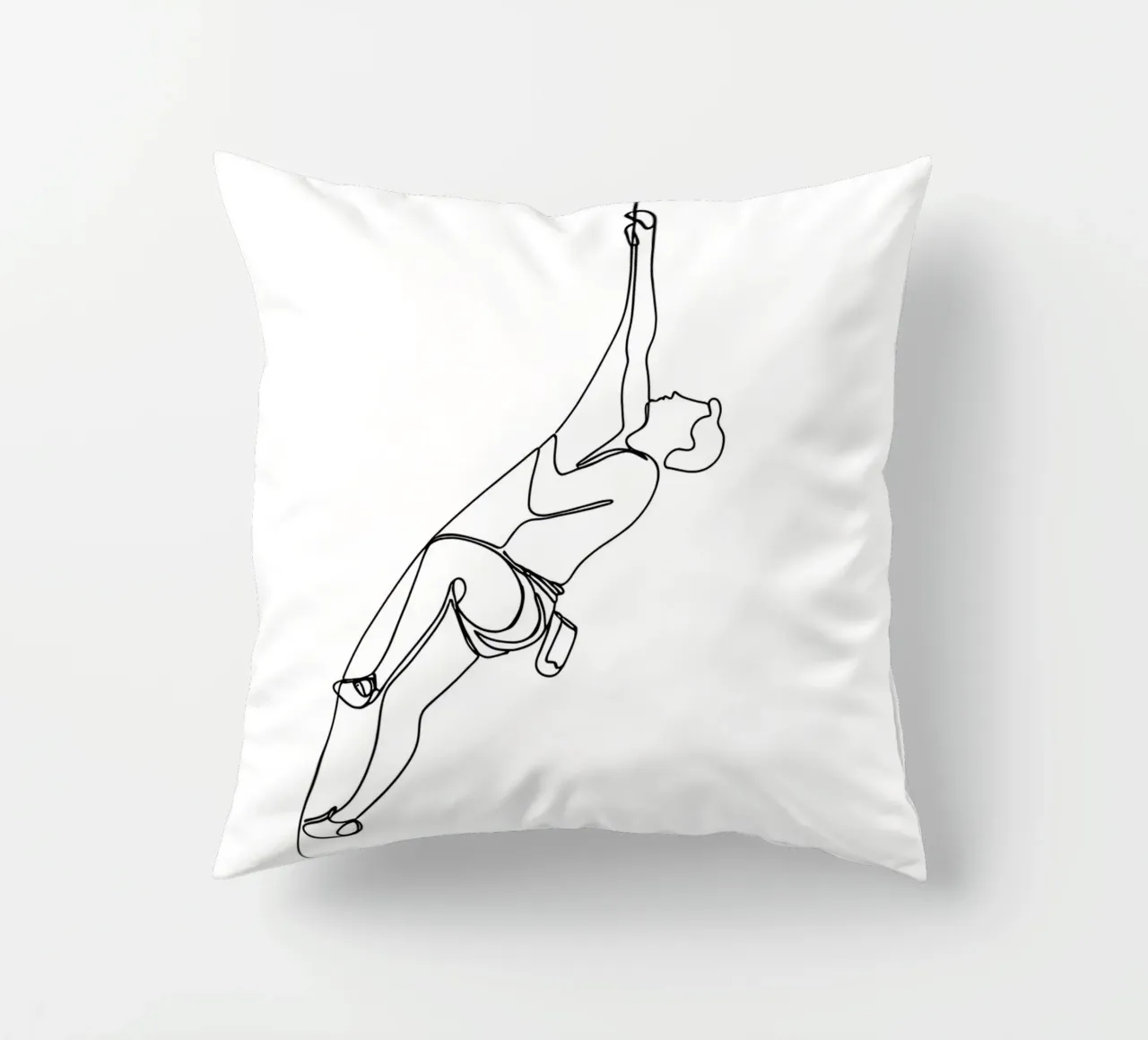 Arrampicatore - Line art minimalista cuscino da Viv Line Art