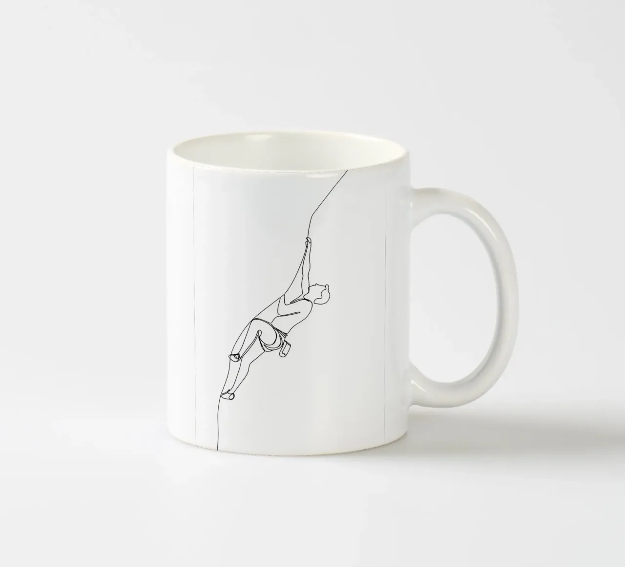 Arrampicatore - Line art minimalista tazza in ceramica da Viv Line Art