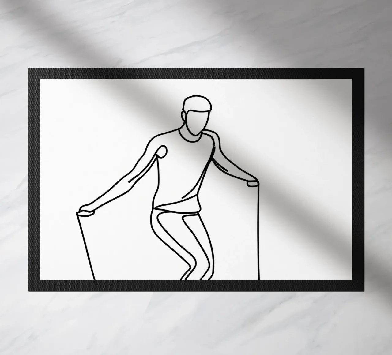 Jumprope - Arte lineare minimalista zerbino da Viv Line Art