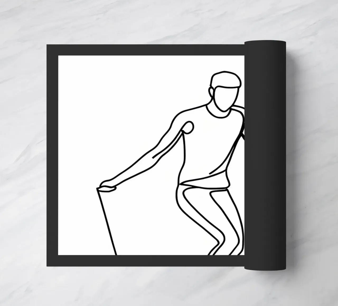 Jumprope - Arte lineare minimalista zerbino da Viv Line Art