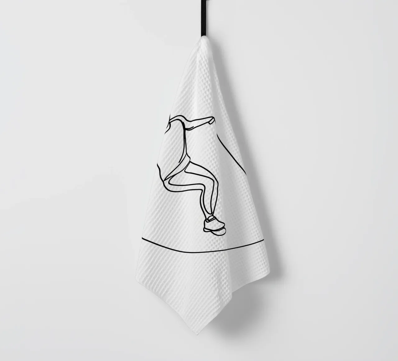 Jumprope - Dessin au trait minimaliste torchon de Viv Line Art