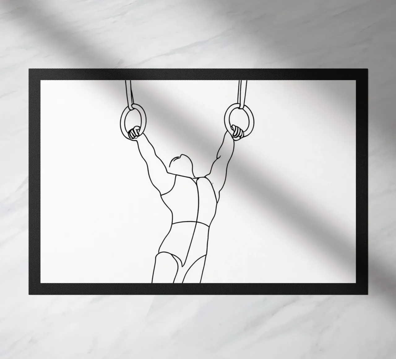 Ginnasta - Line art minimalista zerbino da Viv Line Art