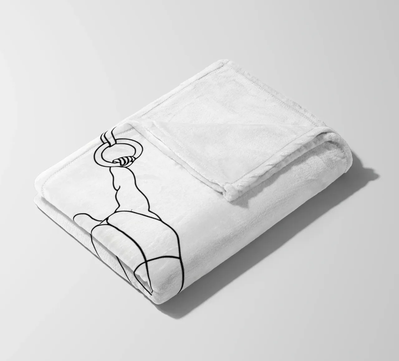 Ginnasta - Line art minimalista coperta in pile da Viv Line Art
