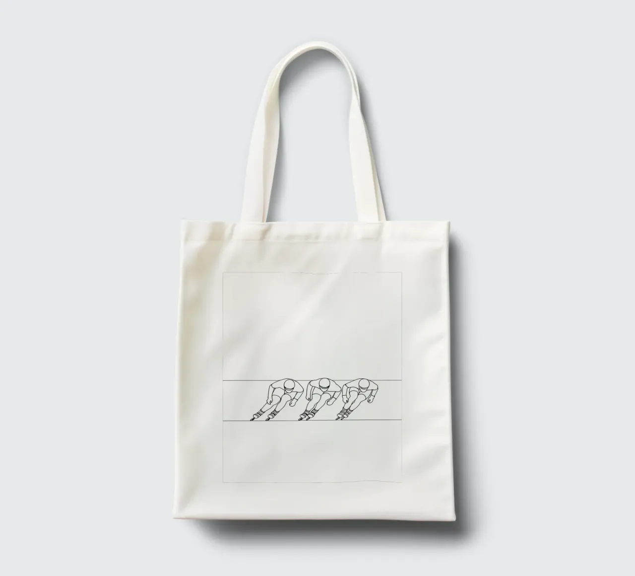 Rollerblade - Minimalist Line Art tote bag by Viv Line Art