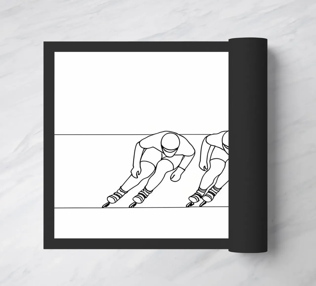 Rollerblade - Linea d'arte minimalista zerbino da Viv Line Art