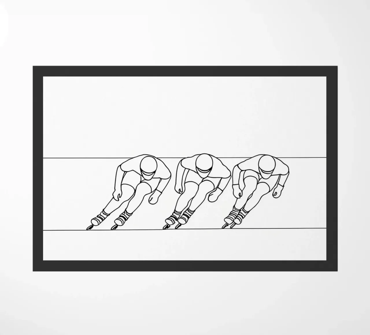 Rollerblade - Linea d'arte minimalista zerbino da Viv Line Art