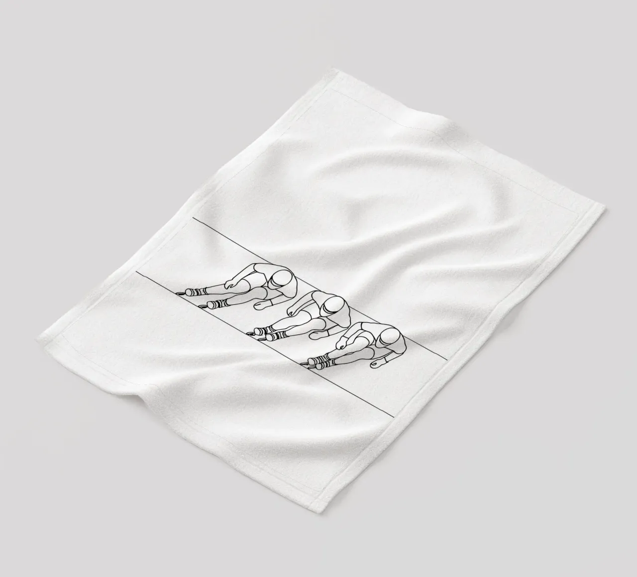 Rollerblade - Linea d'arte minimalista coperta in pile da Viv Line Art