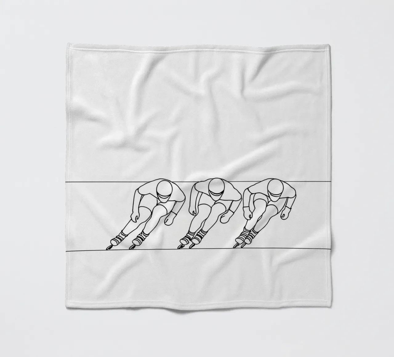 Rollerblade - Linea d'arte minimalista coperta in pile da Viv Line Art