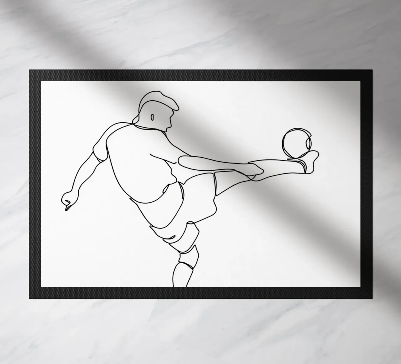 Calcio - Line art minimalista zerbino da Viv Line Art