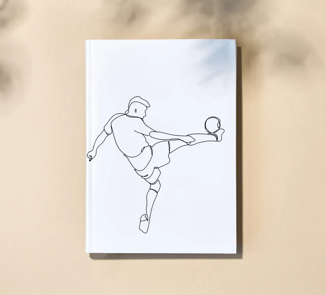 Calcio - Line art minimalista diario da Viv Line Art