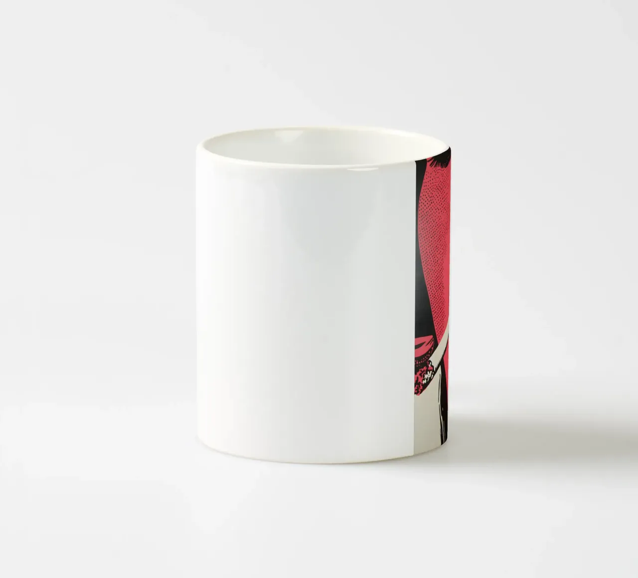 Neon Noir - Design drammatico delle labbra e dei fumi tazza in ceramica da Studio Mooodz