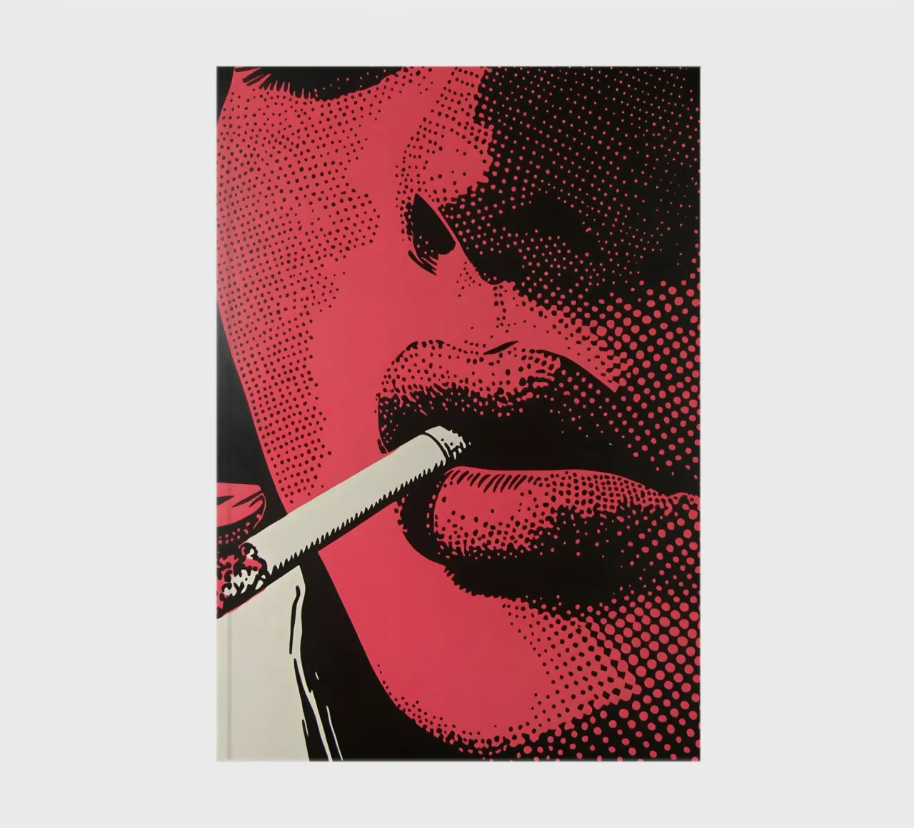 Neon Noir - Dramatic Lips & Smoke Design notebook by Studio Mooodz