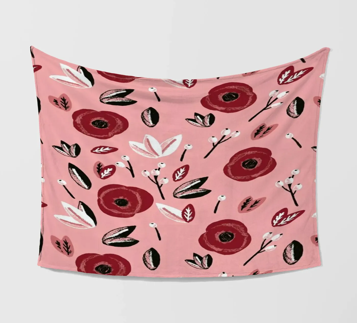 Blumen Fleecedecke von Alex Foster