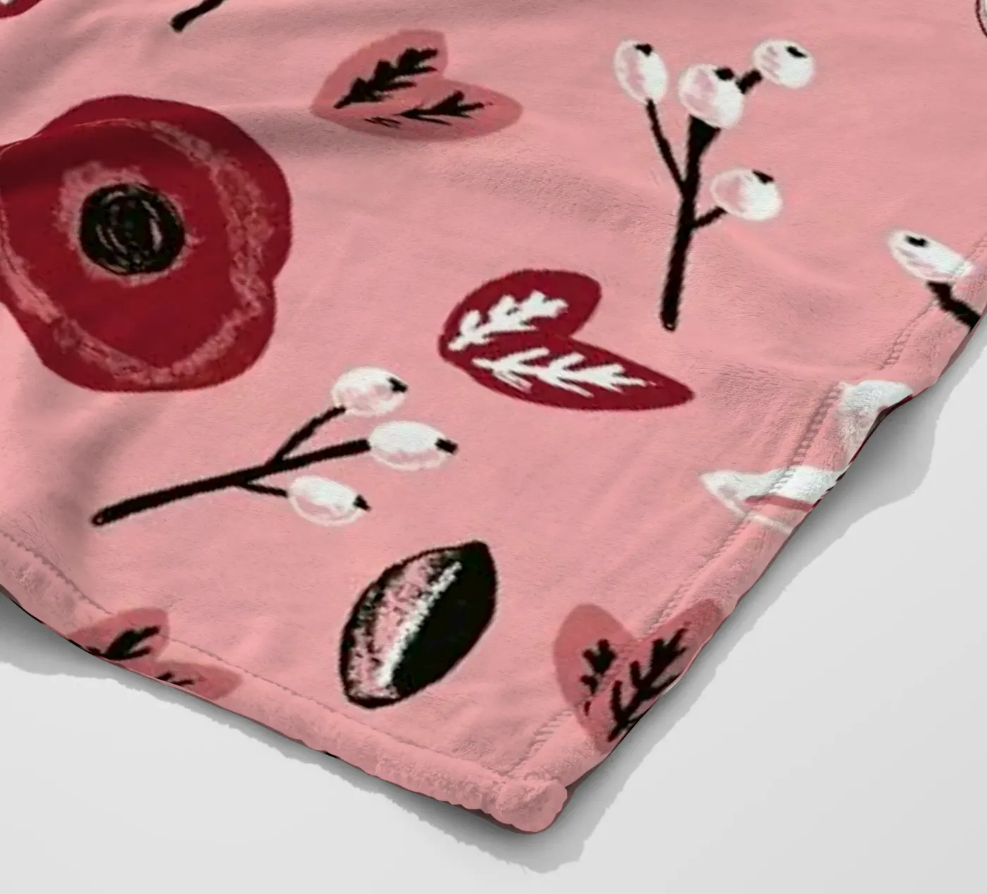 Blumen Fleecedecke von Alex Foster