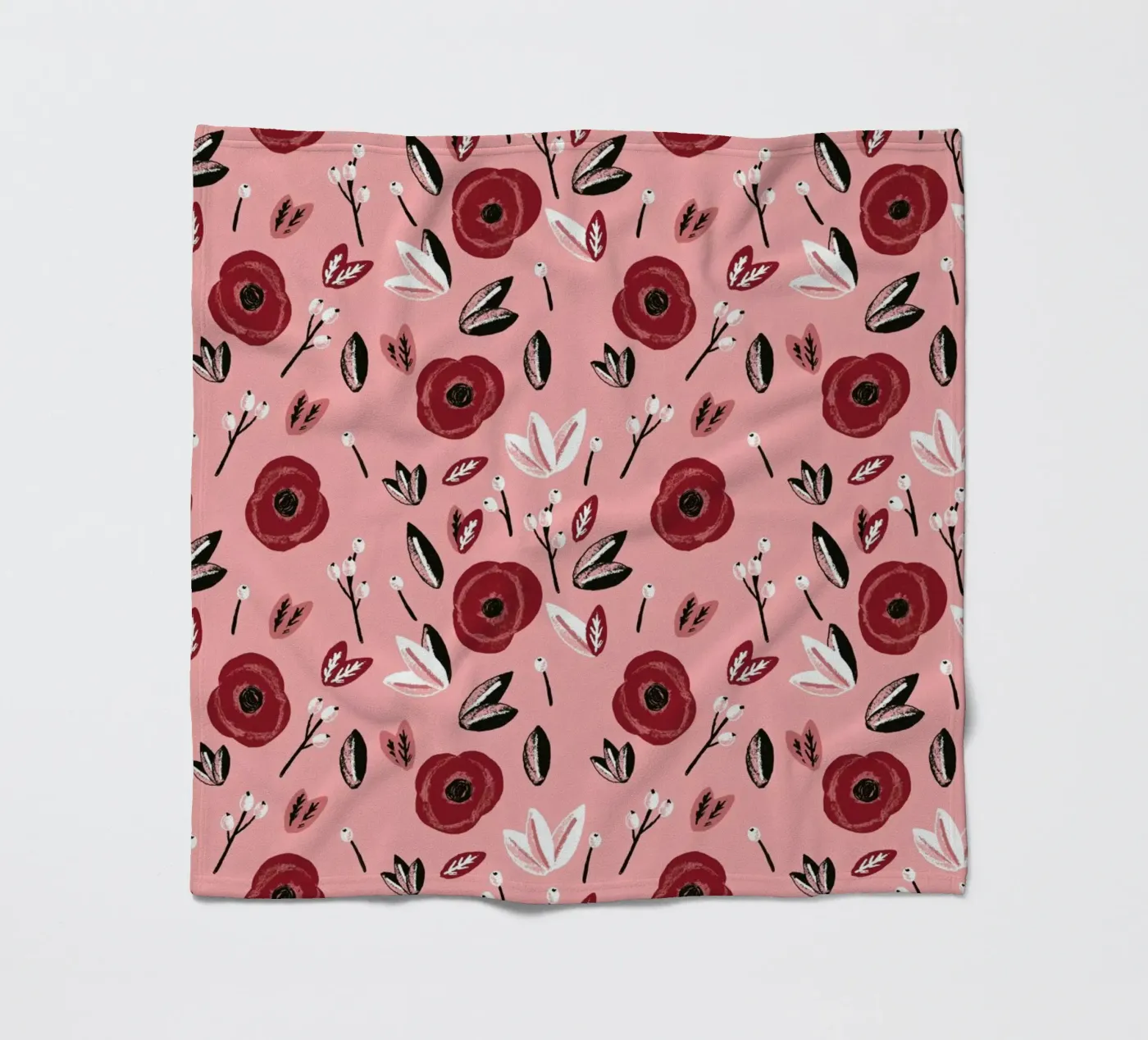 Blumen Fleecedecke von Alex Foster