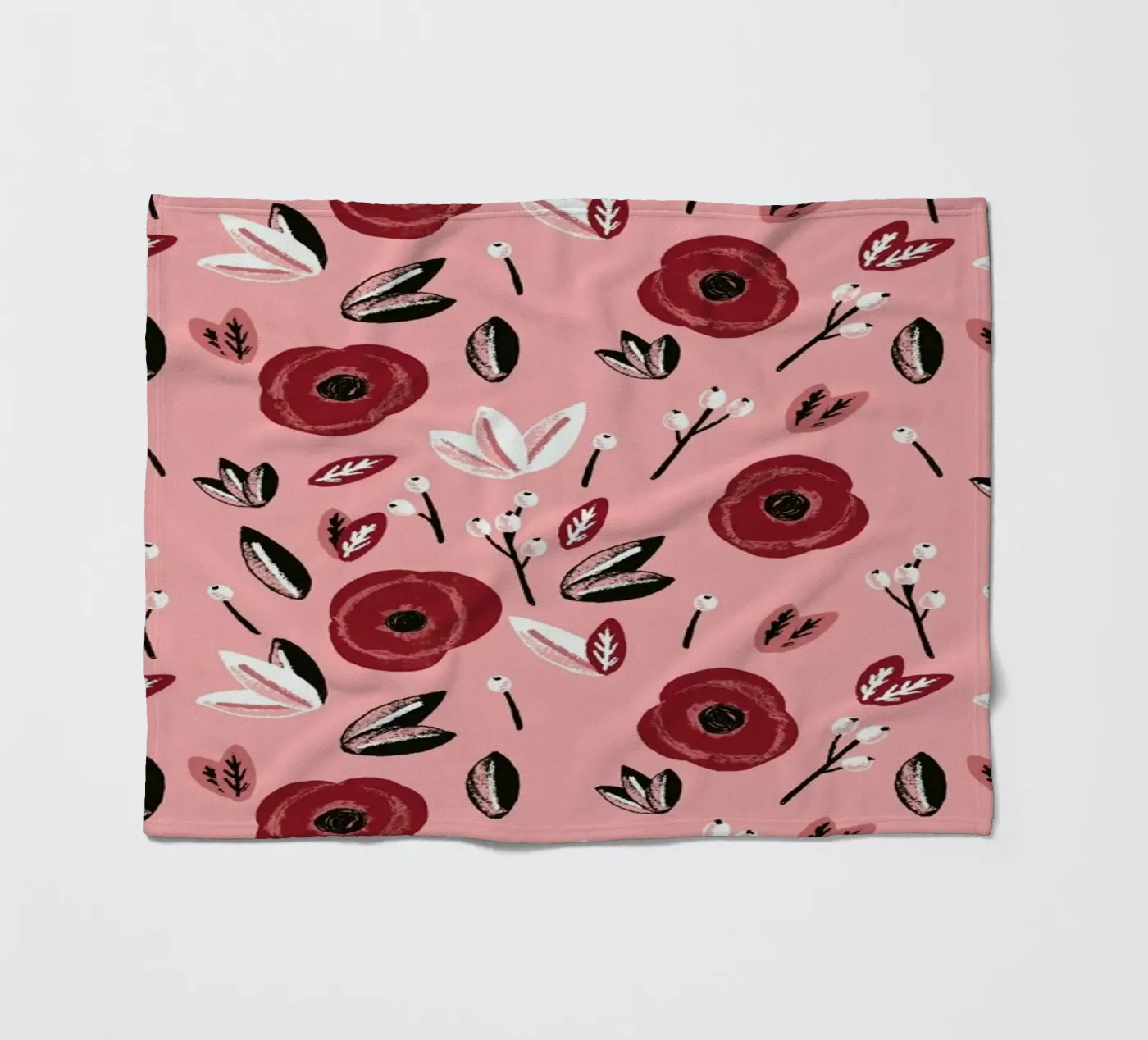Blumen Fleecedecke von Alex Foster