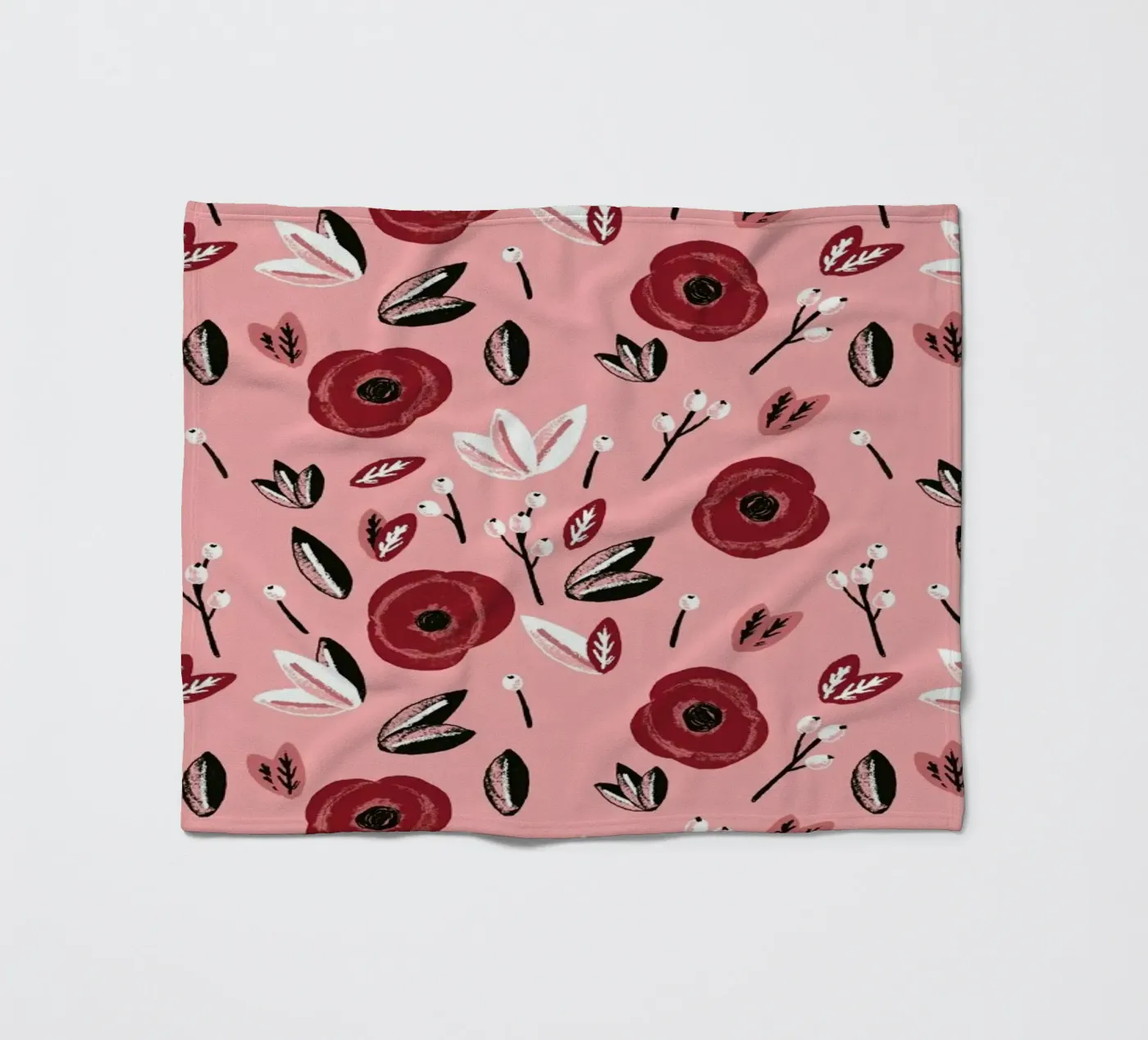 Blumen Fleecedecke von Alex Foster
