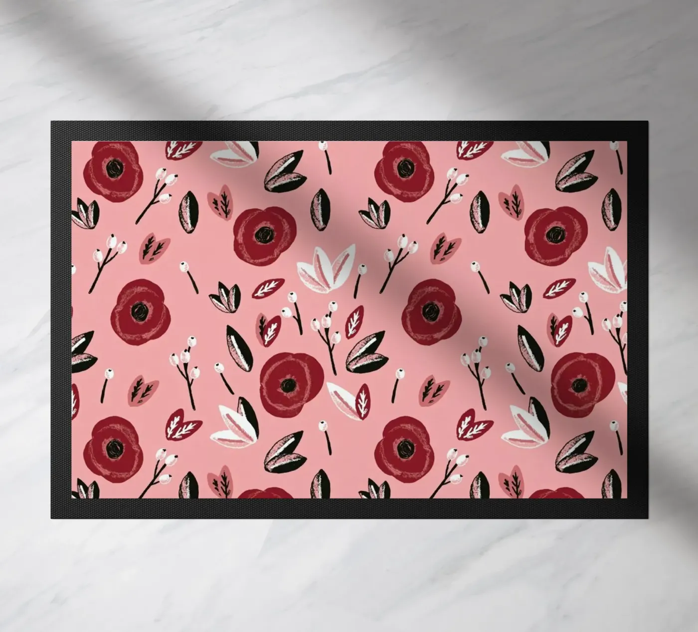 Flowers doormat by Alex Foster
