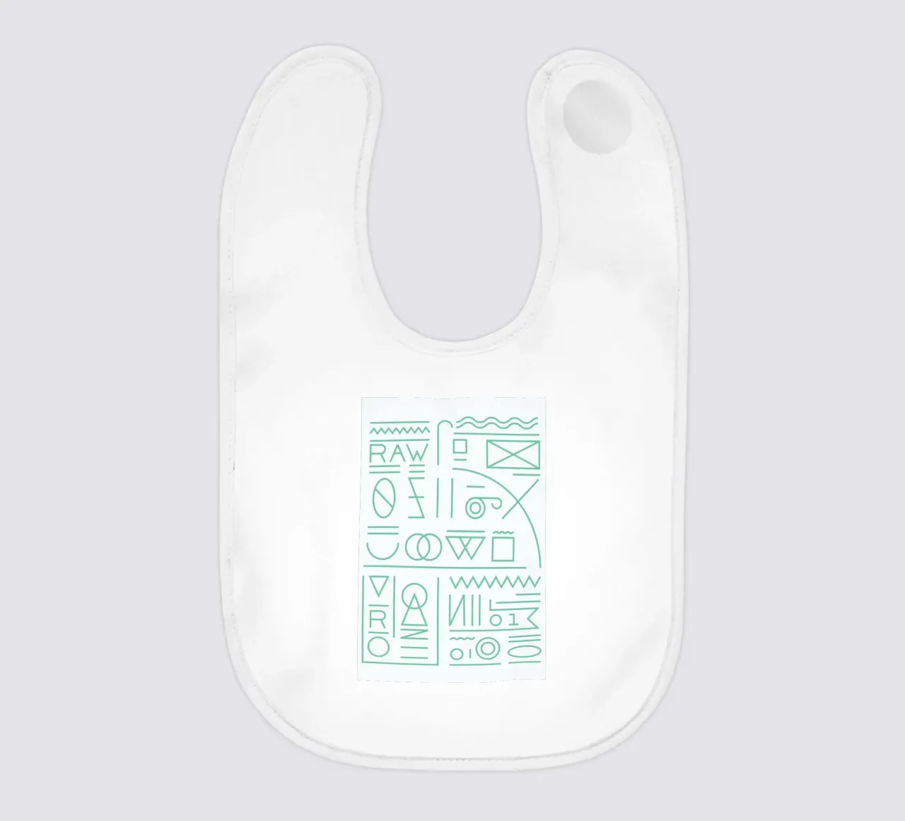 Raw baby bib by Tyler Dale