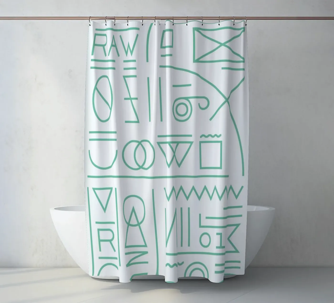 Raw douchegordijn van Tyler Dale