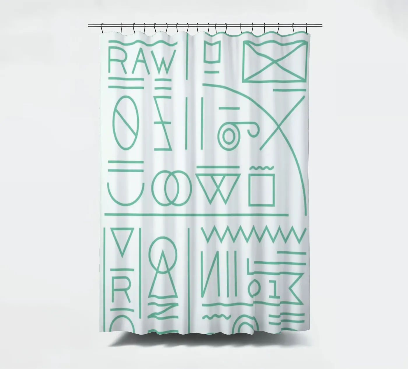 Raw Duschvorhang von Tyler Dale