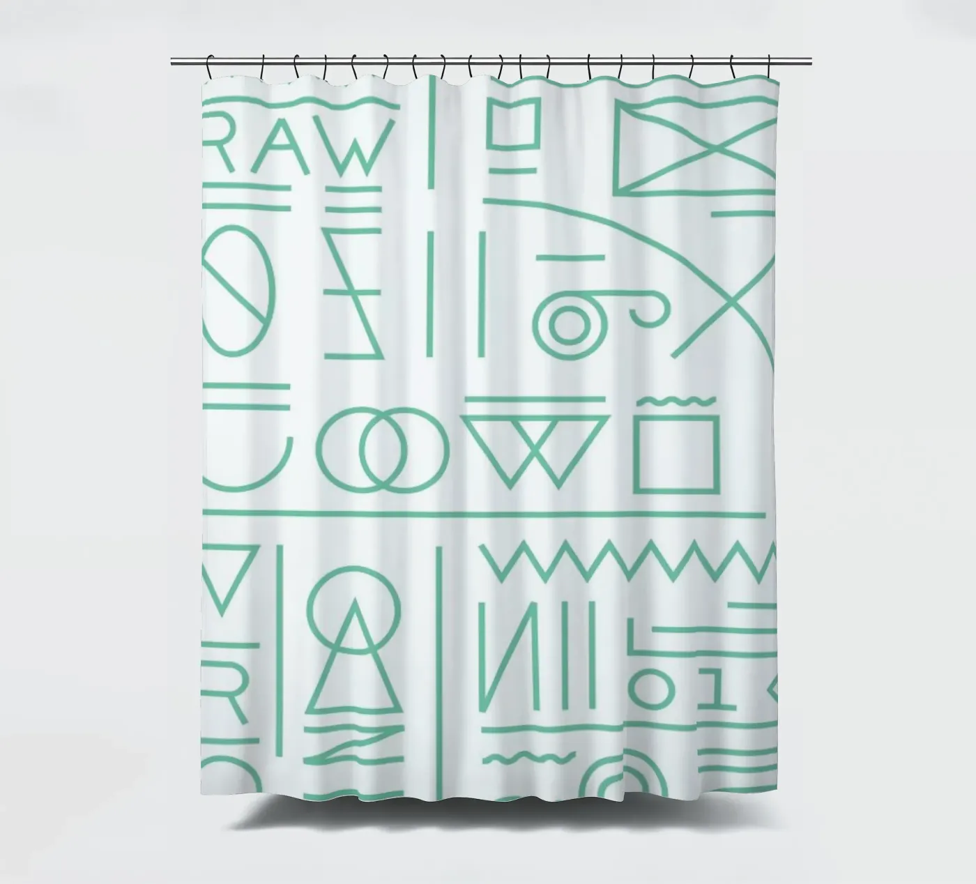 Raw Duschvorhang von Tyler Dale