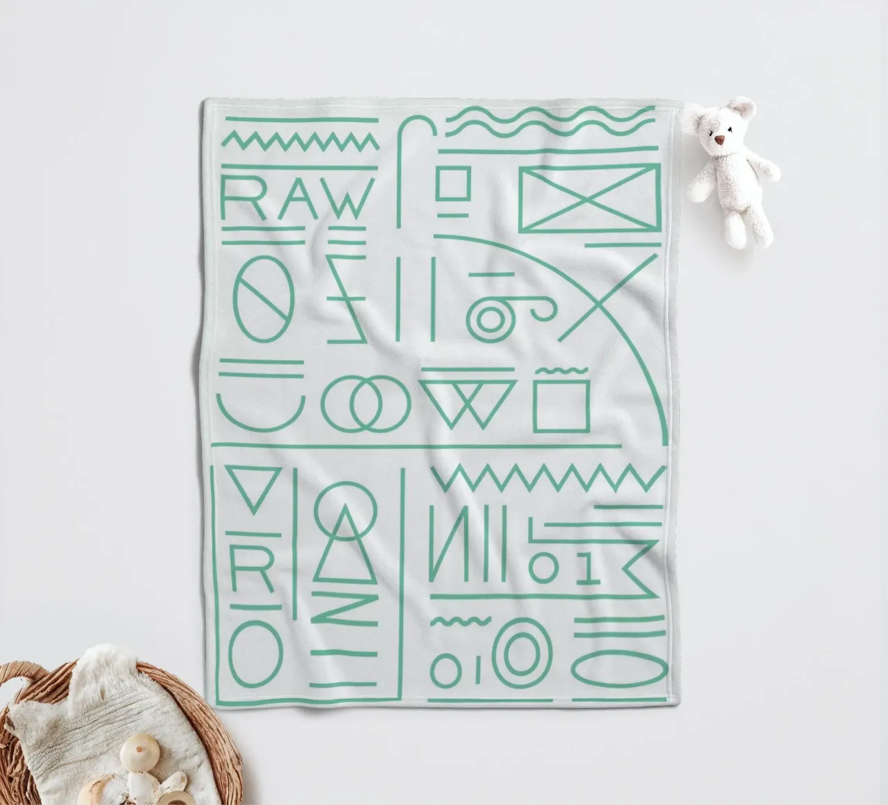 Raw Fleecedecke von Tyler Dale