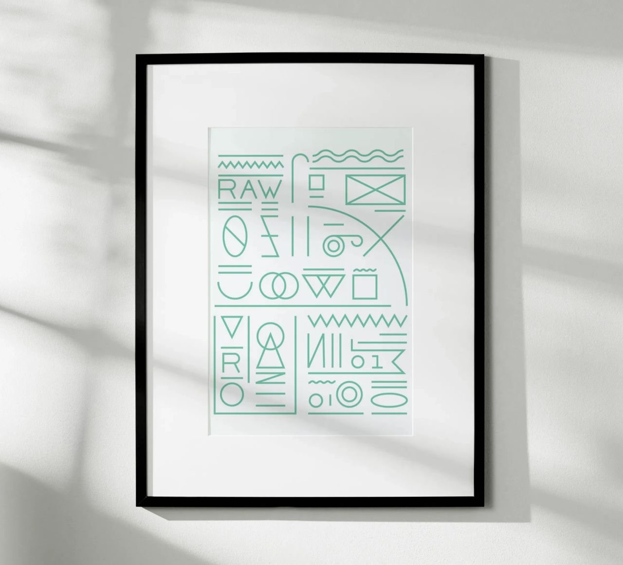 Raw poster con marco de aluminio de Tyler Dale