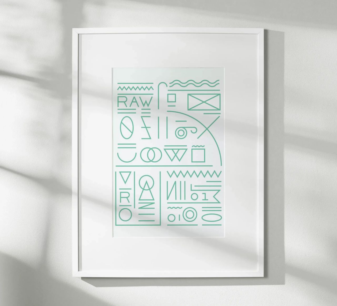 Raw poster con marco de aluminio de Tyler Dale