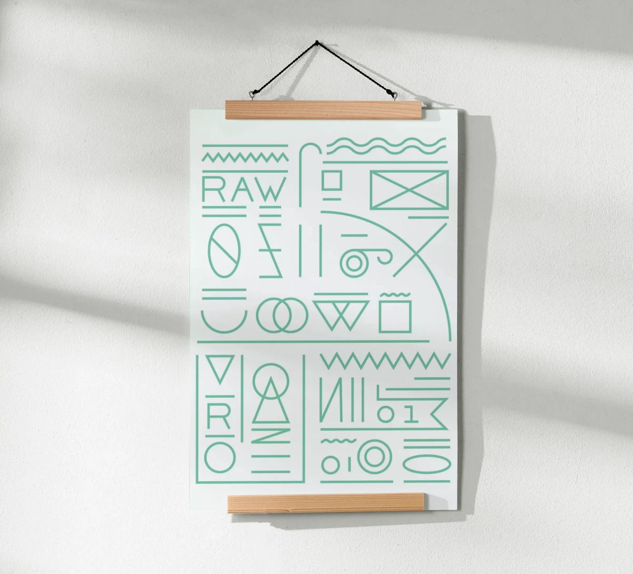Raw poster con marco de aluminio de Tyler Dale