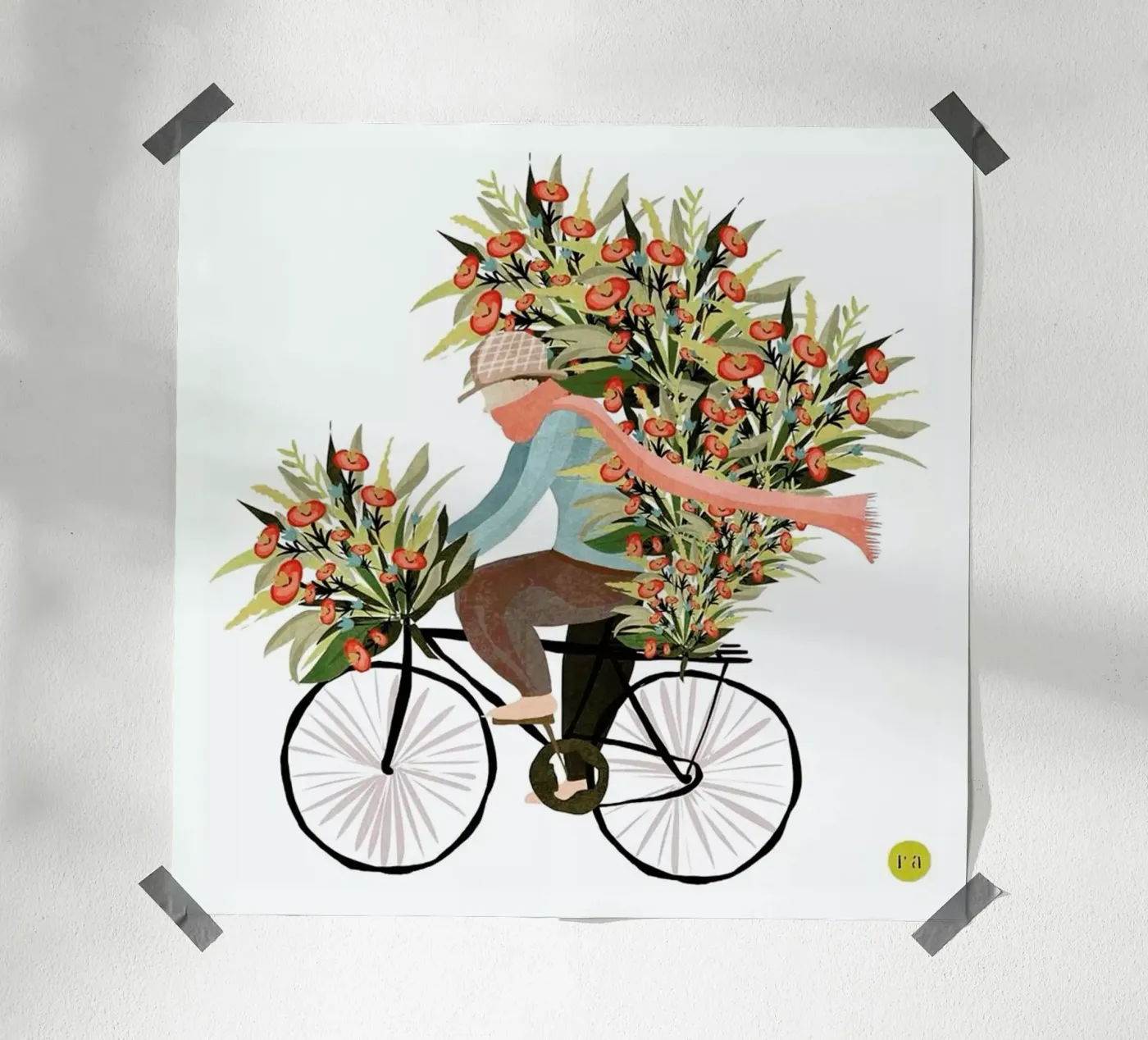Bicycle poster van Amalia Restrepo